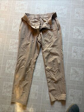 Nike Men's Tan Chinos - Classic Flat Front